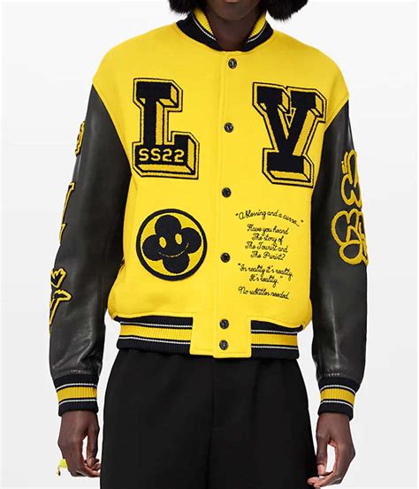 giacca varsity louis vuitton|louis vuitton leather jacket.